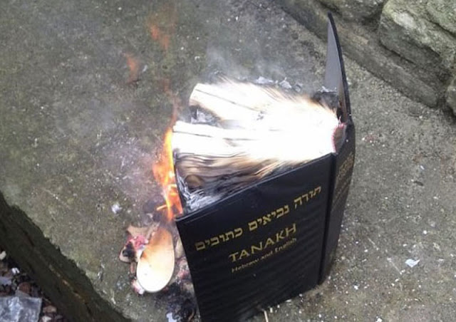 burning bible