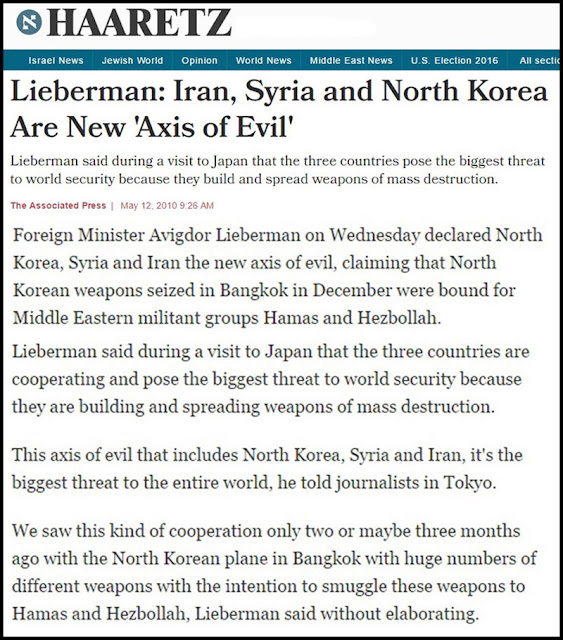 Haaretz Axis of Evil