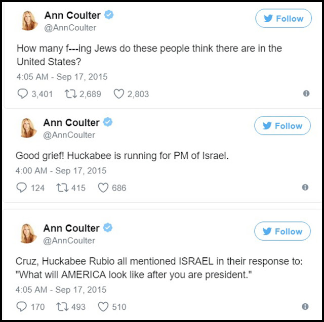 Coulter tweets base