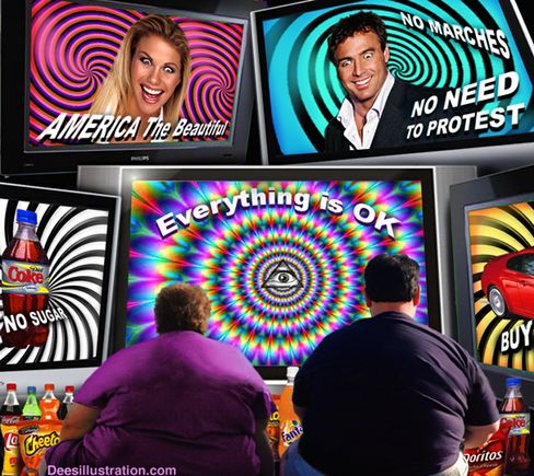 david dees art everything is ok says controlled media