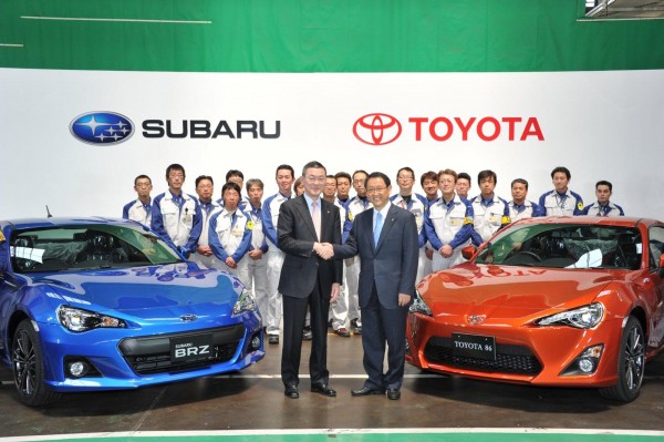 subaru brz and toyota gt86