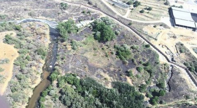 an aerial view of the jukskei river