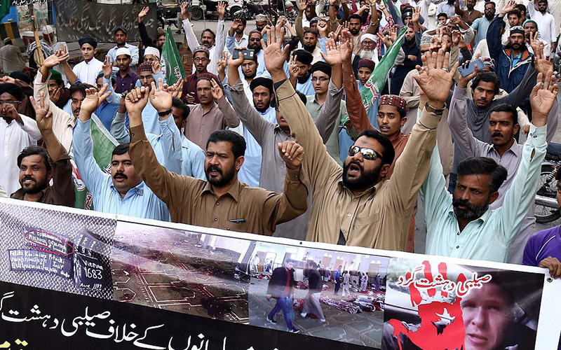 muslims protest nz shootings