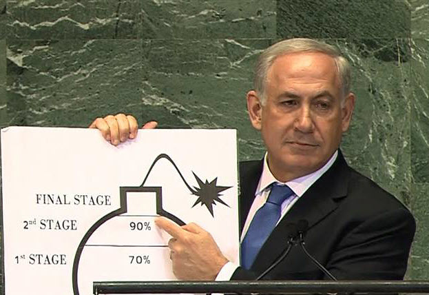 netanyahu un iran bomb