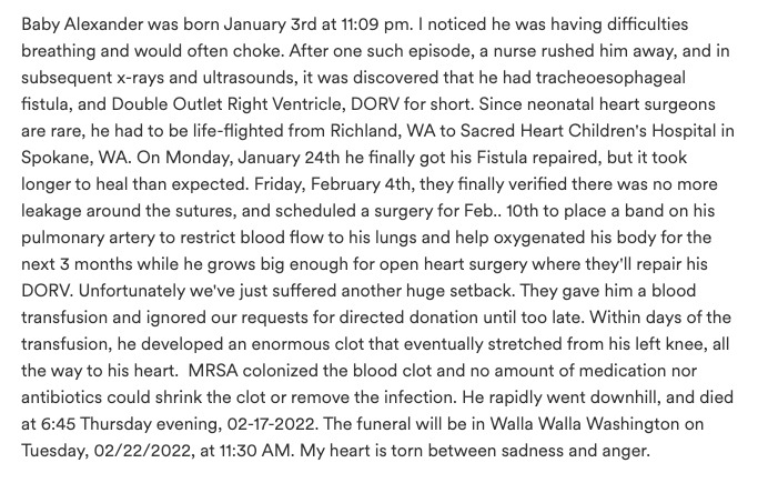 excerpt written by alexs father ron