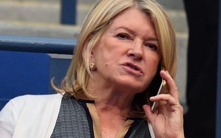 martha stewart on the phone