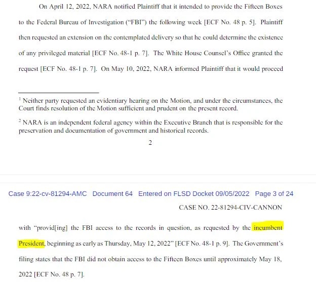 Federal Judge Trump Raid