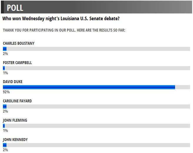 louisiana senate debate poll 2016