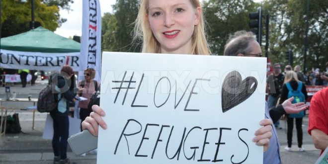 thousands march through central london for refug