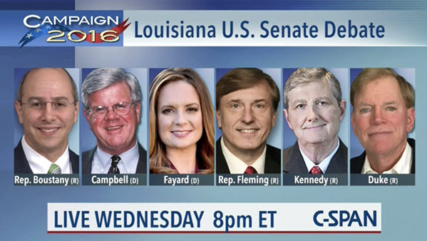 louisiana senate debate 2016