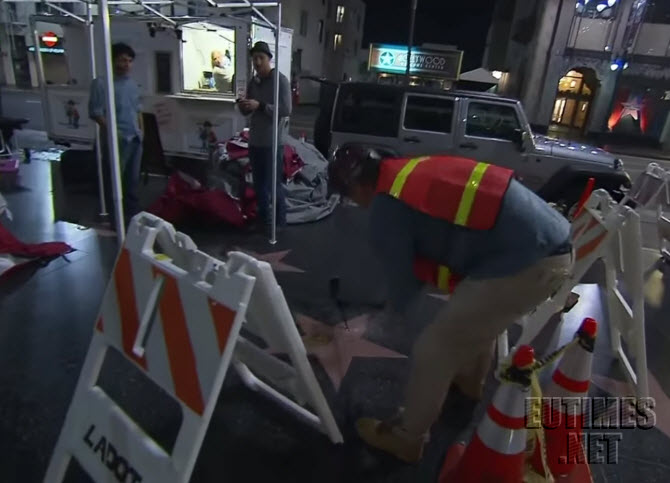 Trump Hollywood Star Smashed
