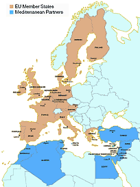 EuroMed map