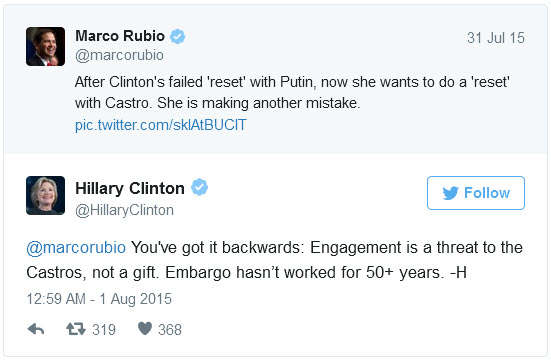 Clinton Twitter Marco Rubio