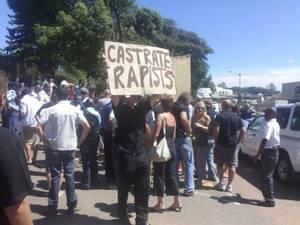 Gang-rape victim abused in front of her Father 2 Jessica Foord supporters protest at gang rape tr
