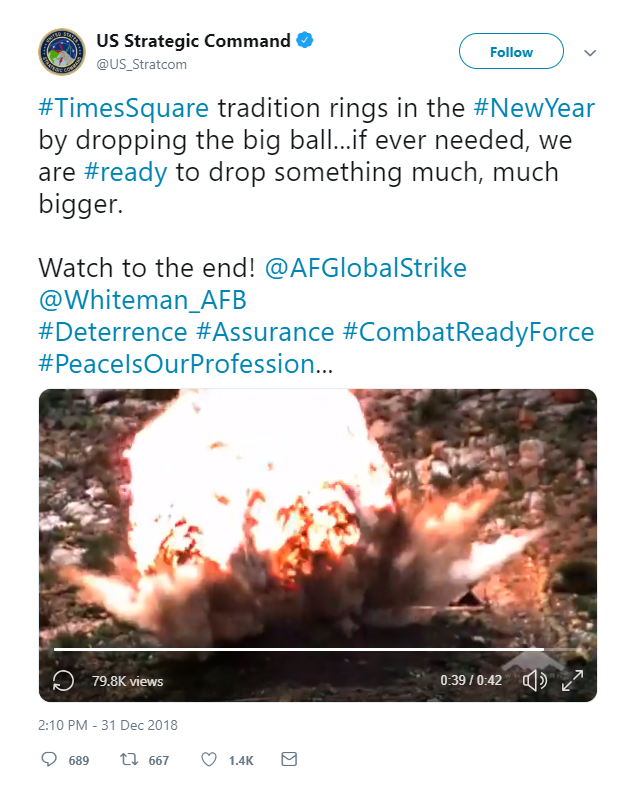 US STRATCOM releases NYE video about Bombs and new ways of Killing People 2 5c2a96fcdda4c8033b8b462d