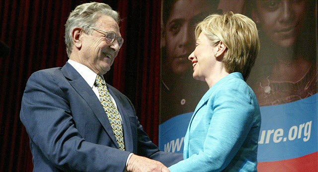 soros clinton love