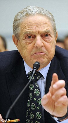Man who broke the Bank of England, George Soros, 'at centre of hedge funds plot to cash in on fall of the euro' 1 article 1253791 0276A7EB000005DC