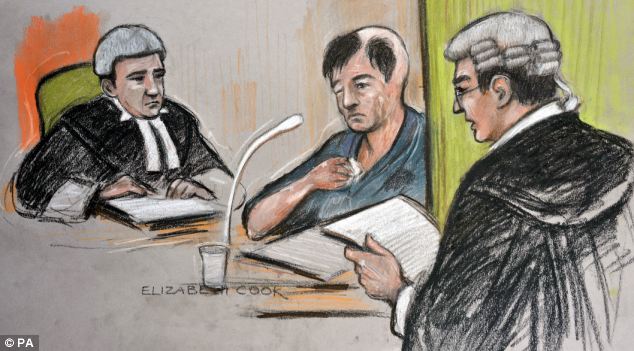 Awais Akram court sketch