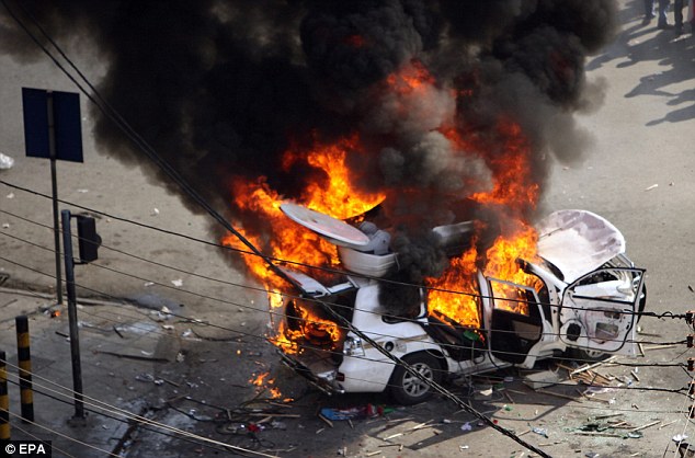 Egypt and Lebanon protests: Thousands clash with police on streets 12 article 1350459 0CE78956000005DC