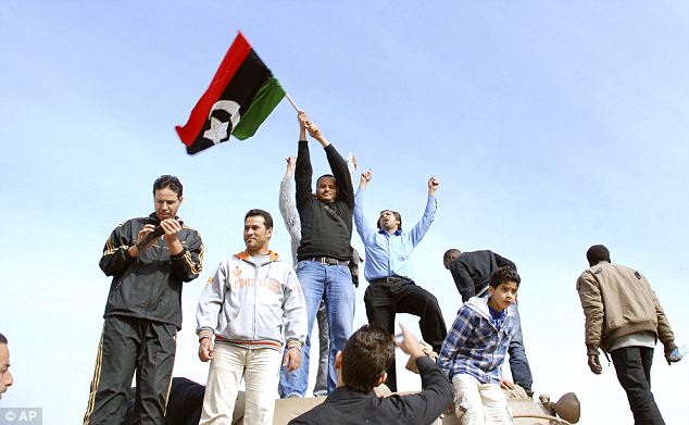 Gaddafi flees Tripoli as protesters set the Libyan parliament building alight 7 article 1358972 0D4BE3B9000005DC
