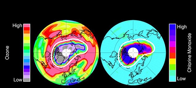 Europe, Canada and Russia at risk as 'second hole' in ozone layer opens over the Arctic 2 article 2044627 0E31122000000578