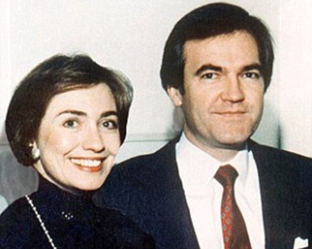 And another claim: 'Sometimes you can’t dismiss everything as a conspiracy,' said Lahren (Clinton above with Vince Foster, whose death Lahren also finds mysterious)