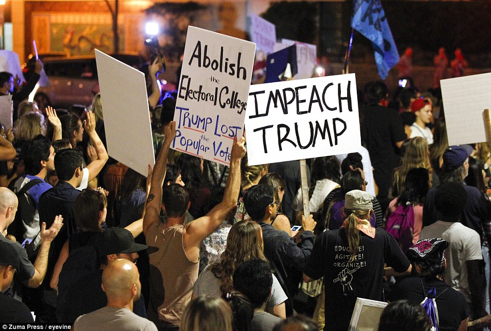 Riots Getting out of Control, They are now shouting "Kill Trump" 48 The electoral college is part of the Constitution but who cares? Viva la Che Guevara!!!!! Chaos and communism, hammer and sickle!