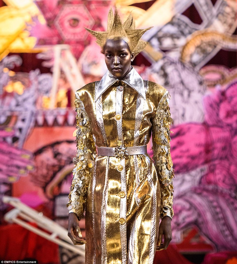 London Catholic Church Hosts Illuminati SATANIST Fashion Parade 18 4472D28300000578 4896520 A slightly brighter addition to the collection this model gliste m 1 1505765546008