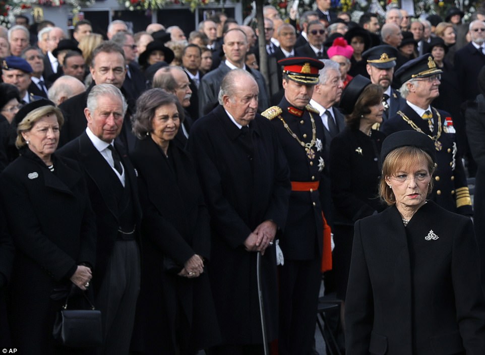Romania mourns death of King Michael I, European royalties attend funeral 8 4760A5D100000578 5185873 Pictured L R Greece s Queen Anne Marie Prince Charles former Spa a 6 1513451884862