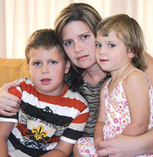 Carol Herbst and children