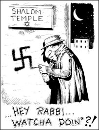 Another Fake Hate Crime – 20 year old Holocaust survivors admits to swastika false flag 1 jews image33