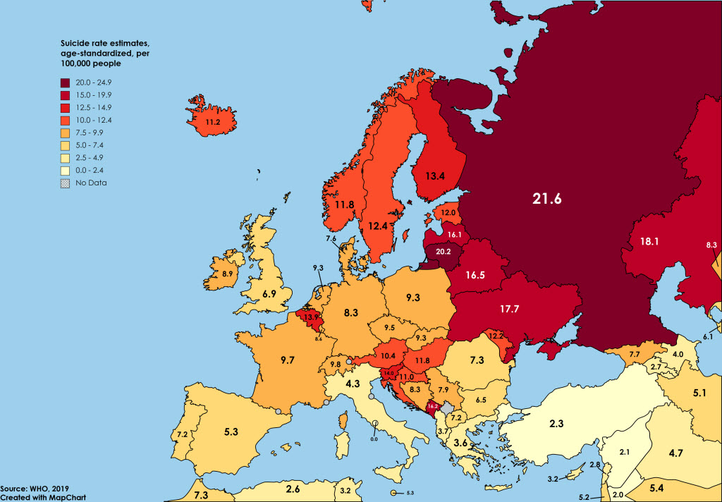 Russia own life map