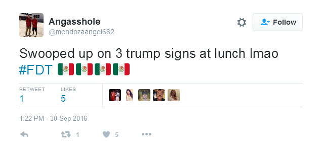 Angel Mendoza Swooped Signs