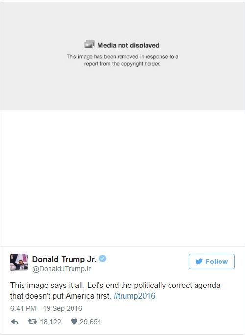 trump jr tweet skittles