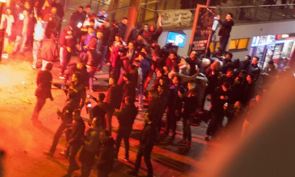 riots germany nightclub