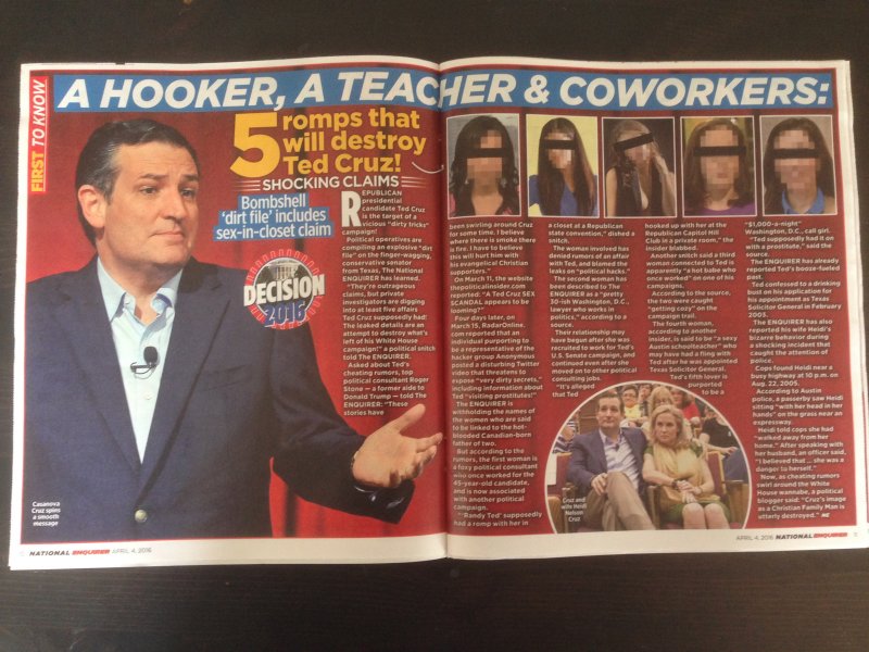 ted cruz affairs