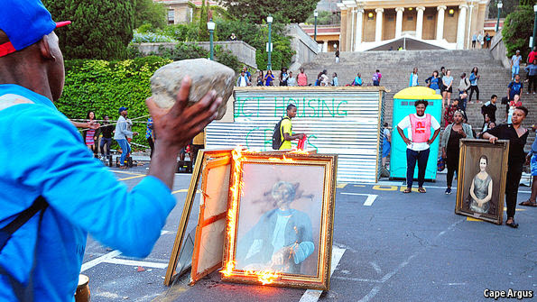 2 Killed, 50 Arrested, Even Cops Turn to Looting in South Africa Hell Riots 9 SA University Paintings Burn