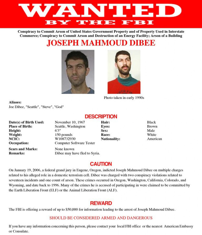 Joseph Mahmoud Dibee wanted poster